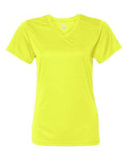 Badger Women’s B-Core V-Neck T-Shirt (Part 2 of 2) - Safety Yellow
