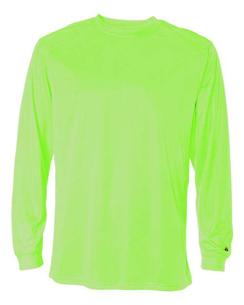 Badger Unisex B-Core Long Sleeve T-Shirt (Part 1 of 2) - Lime