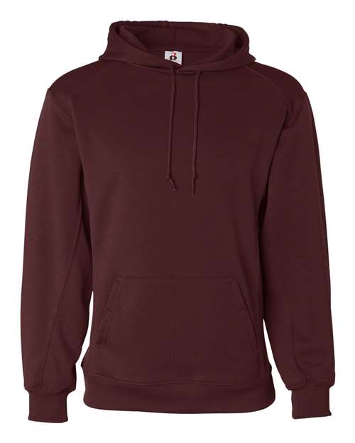 Badger Men's Performance Fleece Hooded Sweatshirt (Part 1 of 2) - Maroon