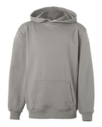 Badger Youth Performance Fleece Hooded Sweatshirt - Silver