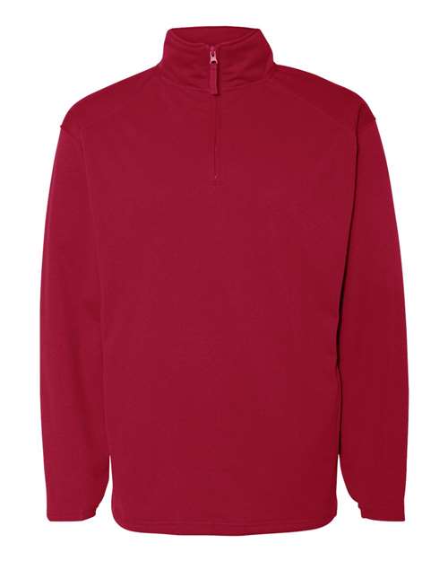 Badger Men's Performance Quarter-Zip Pullover - Red
