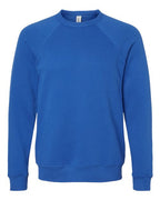 BELLA + CANVAS Unisex Sponge Fleece Raglan Crewneck Sweatshirt (Part 3 of 3) - True Royal