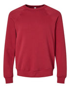BELLA + CANVAS Unisex Sponge Fleece Raglan Crewneck Sweatshirt (Part 1 of 3) - Cardinal