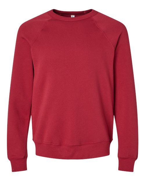 BELLA + CANVAS Unisex Sponge Fleece Raglan Crewneck Sweatshirt (Part 1 of 3) - Cardinal