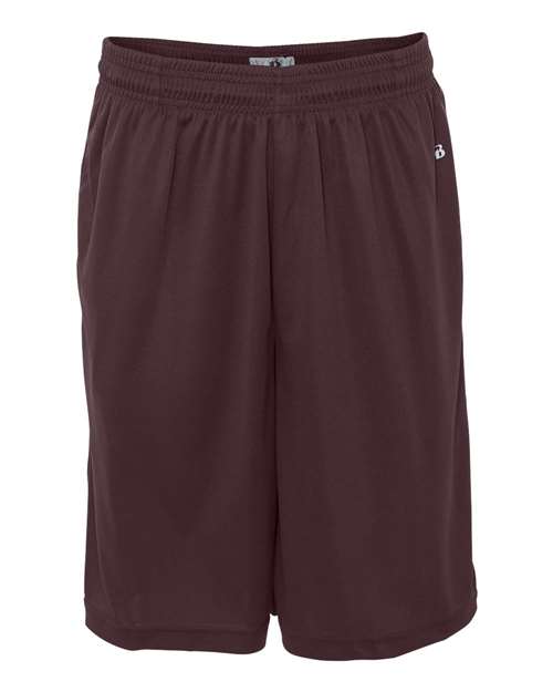 Badger Men's B-Core 10" Shorts with Pockets - Maroon
