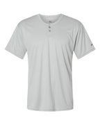 Alleson Athletic Men's B-Core Placket Jersey (Part 1 of 2) - Silver