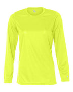 Badger Women's B-Core Long Sleeve T-Shirt (Part 1 of 2) - Safety Yellow