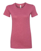 BELLA + CANVAS Women's Slim Fit Tee - Heather Raspberry