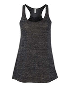 BELLA + CANVAS Women's Flowy Racerback Tank - Black Marble