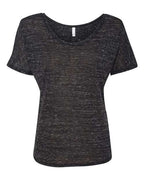 BELLA + CANVAS Women’s Slouchy Tee - Black Marble