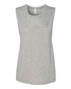 BELLA + CANVAS Women's Flowy Scoop Muscle Tank - Athletic Heather
