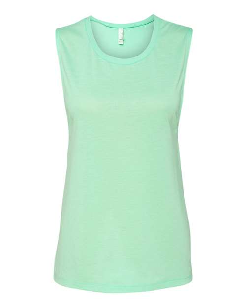 BELLA + CANVAS Women's Flowy Scoop Muscle Tank - Mint