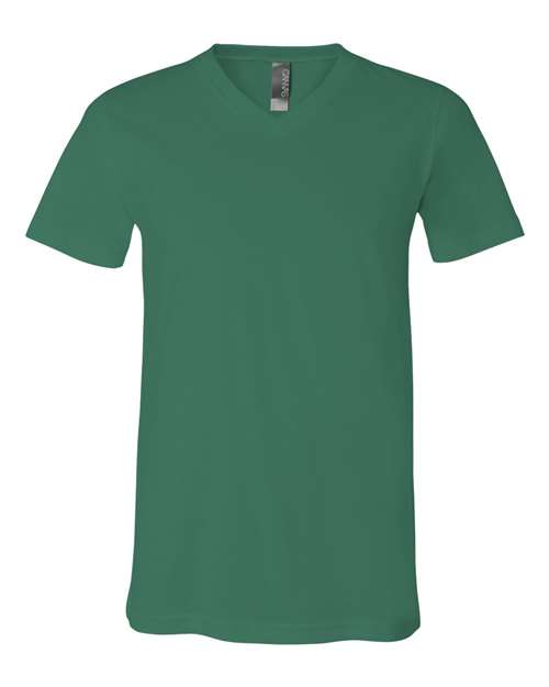 BELLA + CANVAS Unisex Jersey V-Neck Tee (Part 1 of 2) - Kelly