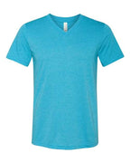 BELLA + CANVAS Unisex Triblend V-Neck Tee - Aqua Triblend