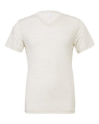 BELLA + CANVAS Unisex Triblend V-Neck Tee - Oatmeal Triblend