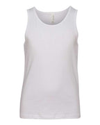 BELLA + CANVAS Youth Jersey Tank - White