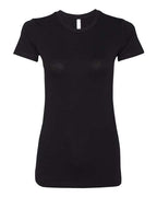 BELLA + CANVAS Women's Slim Fit Tee - Solid Black Blend
