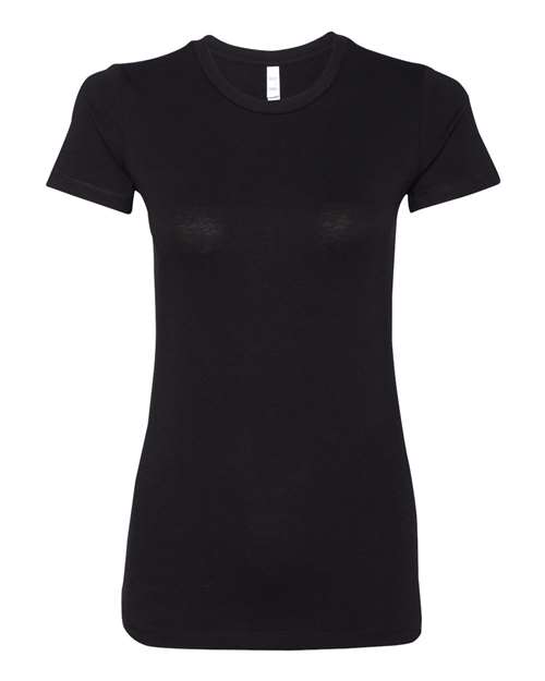 BELLA + CANVAS Women's Slim Fit Tee - Solid Black Blend