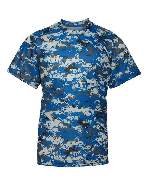 Badger Youth Digital Camo T-Shirt (Part 1 of 2) - Royal Digital