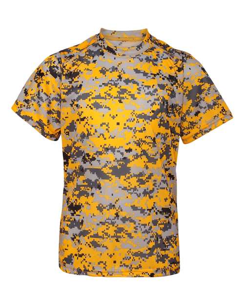Badger Youth Digital Camo T-Shirt (Part 1 of 2) - Gold Digital