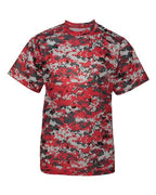 Badger Youth Digital Camo T-Shirt (Part 1 of 2) - Red Digital