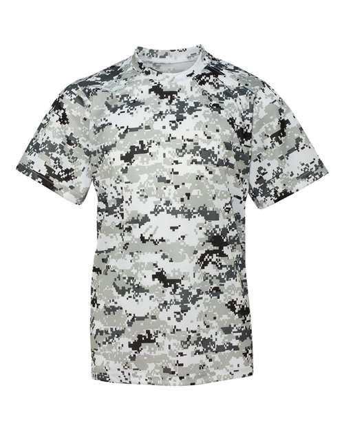 Badger Youth Digital Camo T-Shirt (Part 2 of 2) - White Digital
