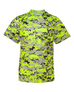 Badger Youth Digital Camo T-Shirt (Part 1 of 2) - Safety Yellow Digital