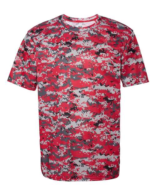 Badger Men's Digital Camo T-Shirt - Red Digital