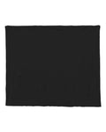 Alpine Fleece Micro Mink Sherpa Blanket - Black