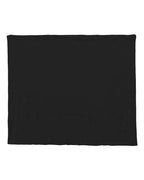 Alpine Fleece Micro Mink Sherpa Blanket - Black