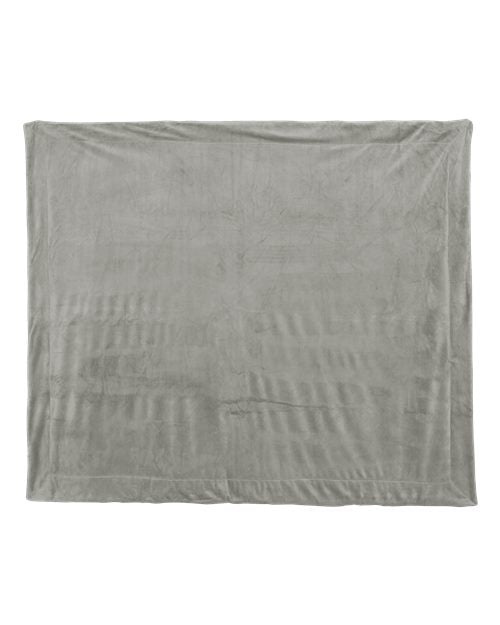 Alpine Fleece Micro Mink Sherpa Blanket - Grey