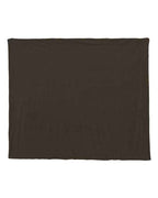Alpine Fleece Micro Mink Sherpa Blanket - Chocolate