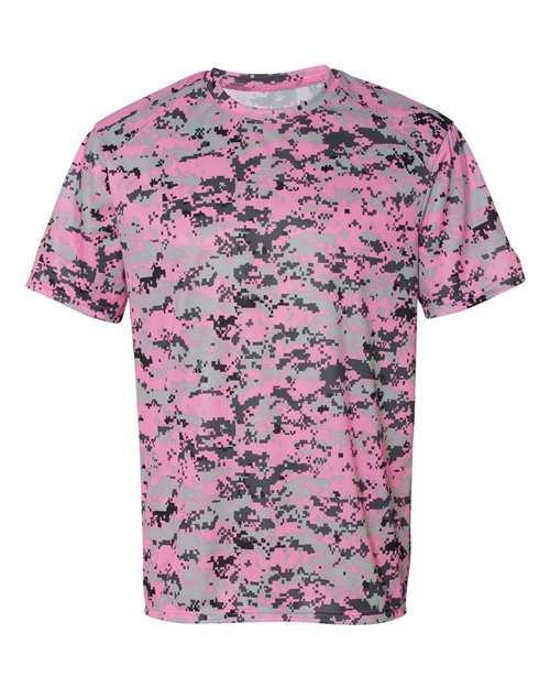 Badger Men's Digital Camo T-Shirt - Pink Digital