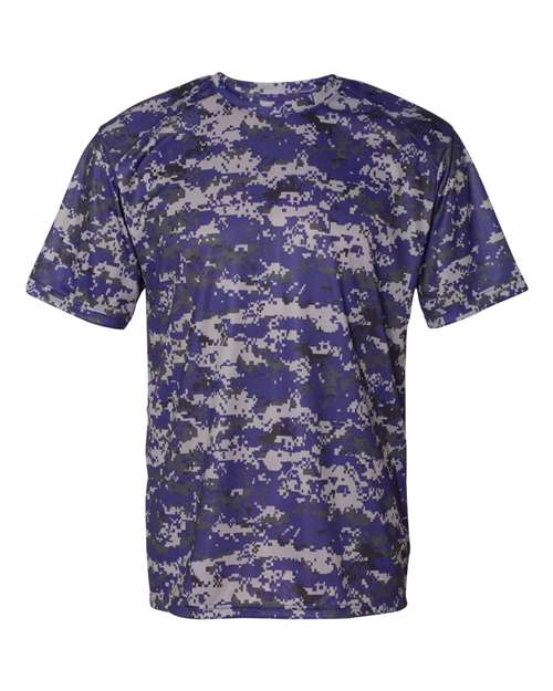 Badger Men's Digital Camo T-Shirt - Purple Digital