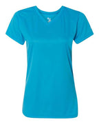 Badger Women’s B-Core V-Neck T-Shirt (Part 1 of 2) - Electric Blue