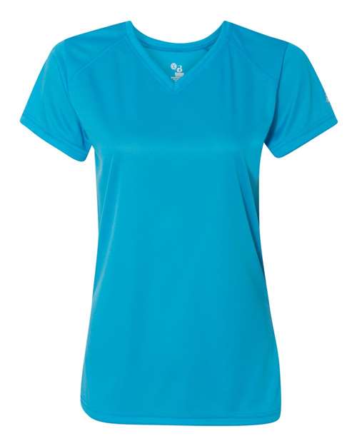 Badger Women’s B-Core V-Neck T-Shirt (Part 1 of 2) - Electric Blue