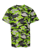 Badger Youth Camo T-Shirt - Lime