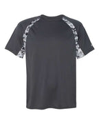 Badger Men's Hook Digital T-Shirt - Graphite/ White