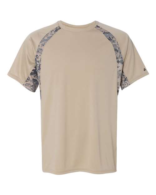 Badger Men's Hook Digital T-Shirt - Sand/ Sand Digital