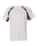 Badger Men's Hook Digital T-Shirt - White/ Black