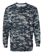 Badger Men's Digital Camo Long Sleeve T-Shirt (Part 1 of 2) - Navy Digital