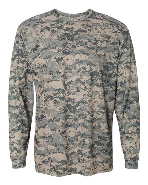Badger Men's Digital Camo Long Sleeve T-Shirt (Part 2 of 2) - Sand Digital