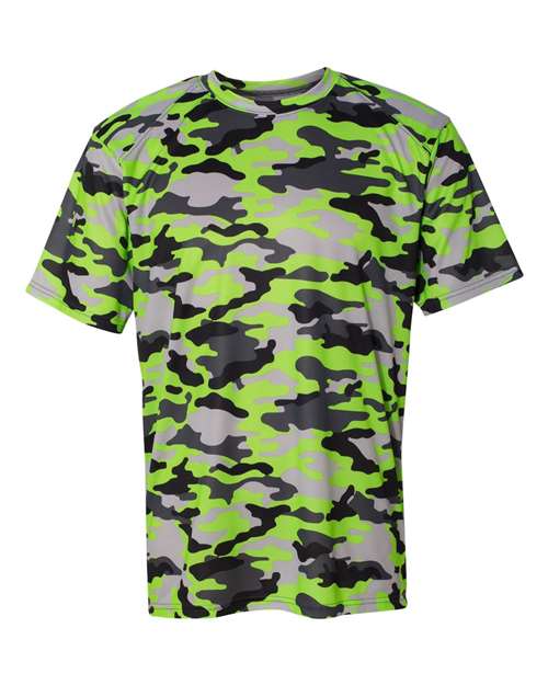 Badger Men's Camo T-Shirt (Part 1 of 2) - Lime