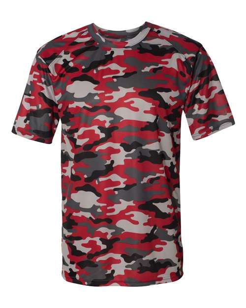 Badger Men's Camo T-Shirt (Part 1 of 2) - Red