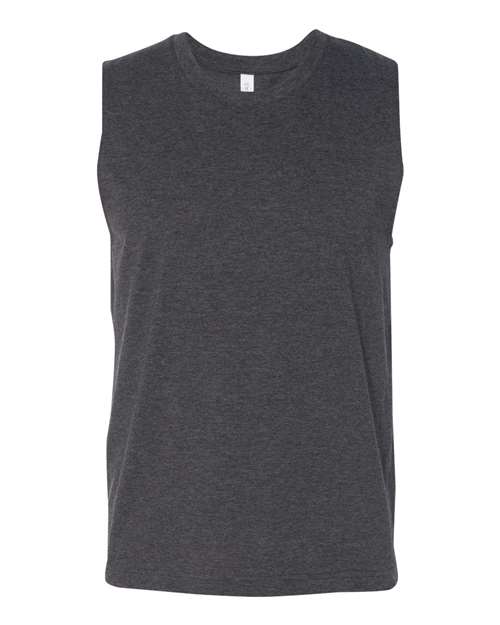 BELLA + CANVAS Jersey Muscle Tank - Dark Grey Heather