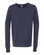 BELLA + CANVAS Youth Jersey Long Sleeve Tee - Navy
