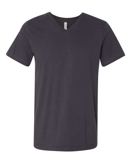 BELLA + CANVAS Unisex Jersey V-Neck Tee (Part 1 of 2) - Dark Grey
