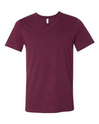BELLA + CANVAS Unisex Jersey V-Neck Tee (Part 1 of 2) - Maroon