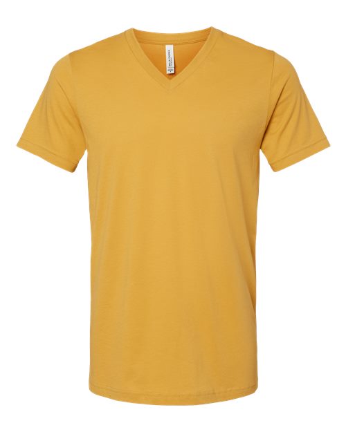BELLA + CANVAS Unisex Jersey V-Neck Tee (Part 1 of 2) - Mustard