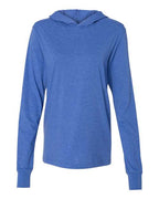 BELLA + CANVAS Unisex Jersey Hooded Long Sleeve Tee - Heather True Royal